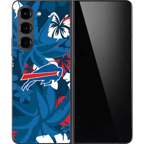 NFL Buffalo Bills Tropical Print Galaxy Z Fold5 5G Skin