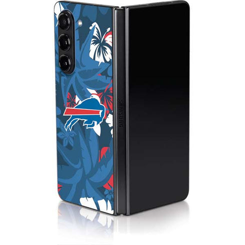NFL Buffalo Bills Tropical Print Galaxy Z Fold5 5G Skin