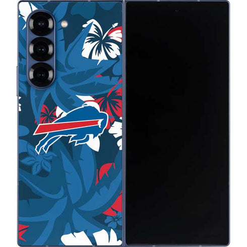 NFL Buffalo Bills Tropical Print Galaxy Z Fold6 Skin