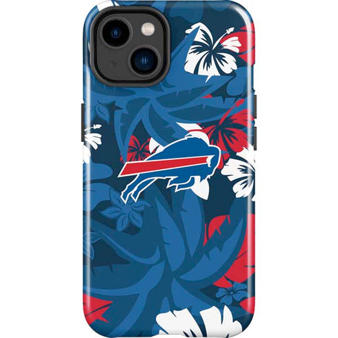 NFL Buffalo Bills Tropical Print iPhone 15 Impact Case
