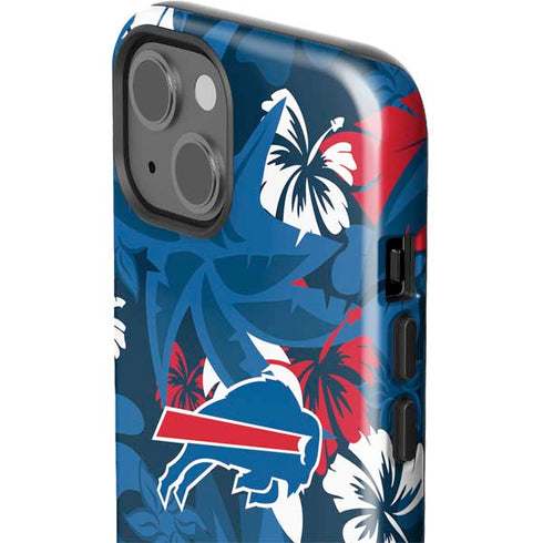 NFL Buffalo Bills Tropical Print iPhone 15 Impact Case