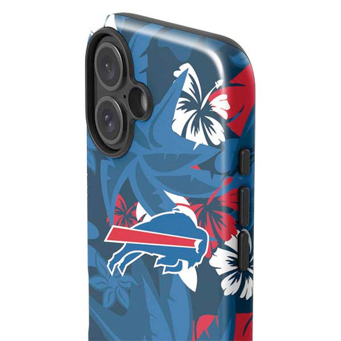 NFL Buffalo Bills Tropical Print iPhone 16 Impact Case