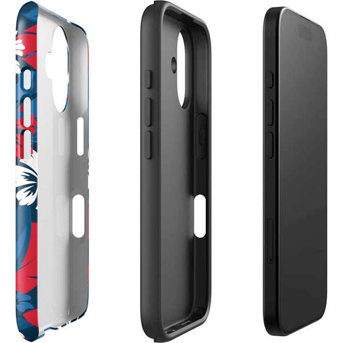 NFL Buffalo Bills Tropical Print iPhone 16 Impact Case