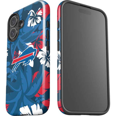 NFL Buffalo Bills Tropical Print iPhone 16 Impact Case
