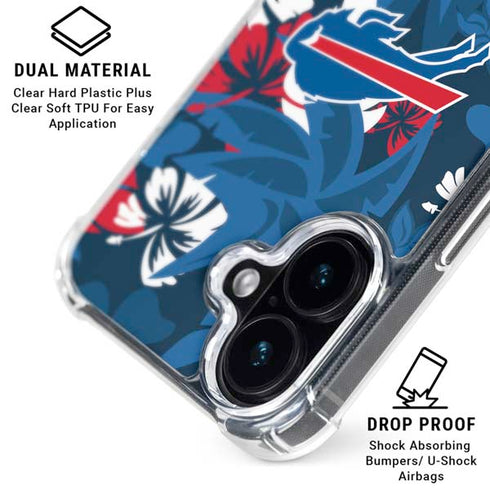 NFL Buffalo Bills Tropical Print iPhone 16 MagSafe Case