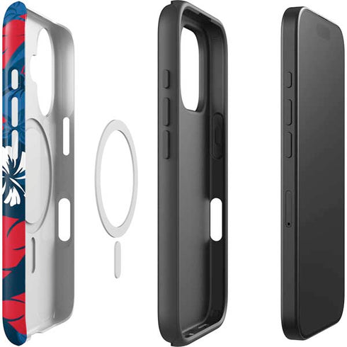 NFL Buffalo Bills Tropical Print iPhone 16 Magsafe Impact Case
