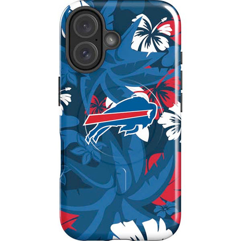 NFL Buffalo Bills Tropical Print iPhone 16 Plus Magsafe Impact Case