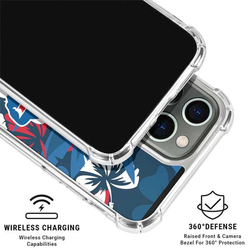 NFL Buffalo Bills Tropical Print iPhone 16 Pro Max Clear Case
