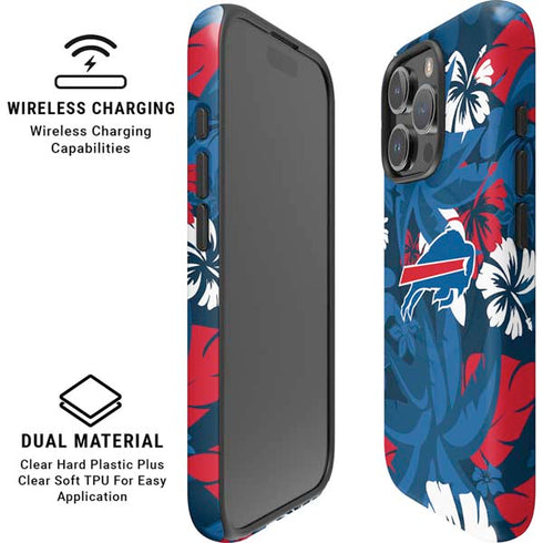 NFL Buffalo Bills Tropical Print iPhone 16 Pro Max Magsafe Impact Case