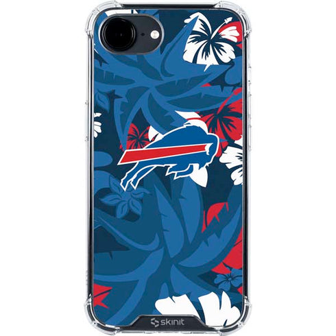 NFL Buffalo Bills Tropical Print iPhone 16e Clear Case