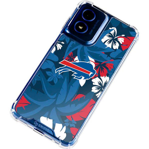 NFL Buffalo Bills Tropical Print Moto G 5G (2024) Clear Case