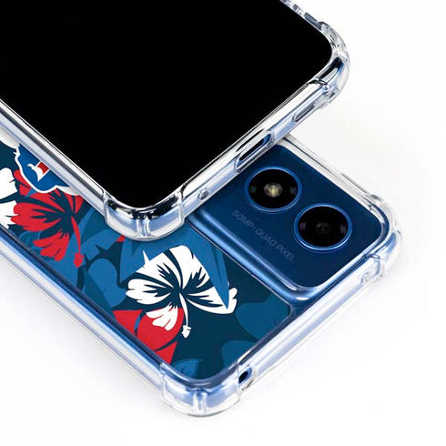 NFL Buffalo Bills Tropical Print Moto G 5G (2024) Clear Case