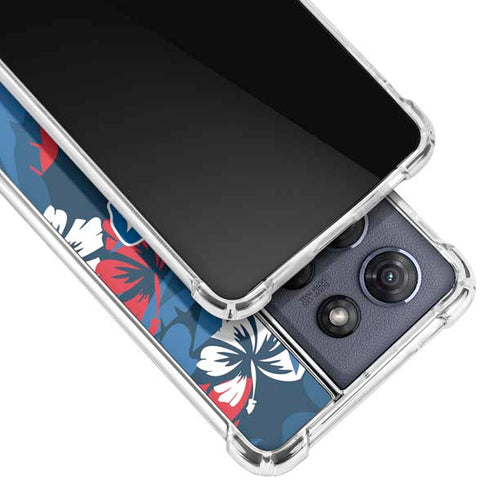 NFL Buffalo Bills Tropical Print Moto G Stylus 5G (2025) Clear Case