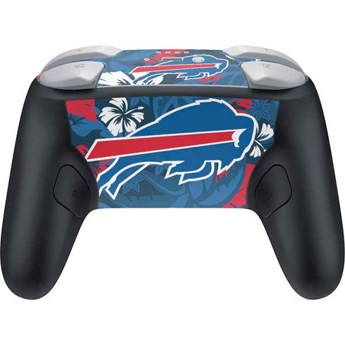 NFL Buffalo Bills Tropical Print Nintendo Switch 2 (2025) Pro Controller Skin