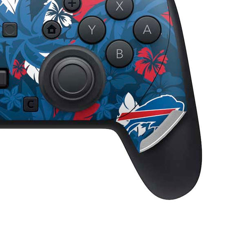 NFL Buffalo Bills Tropical Print Nintendo Switch 2 (2025) Pro Controller Skin
