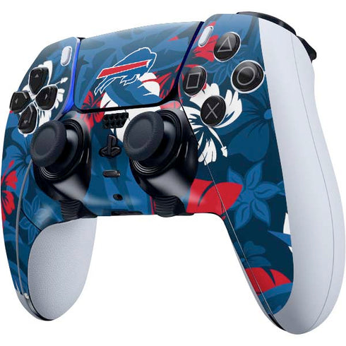 NFL Buffalo Bills Tropical Print PS5 DualSense Edge Pro Controller Skin