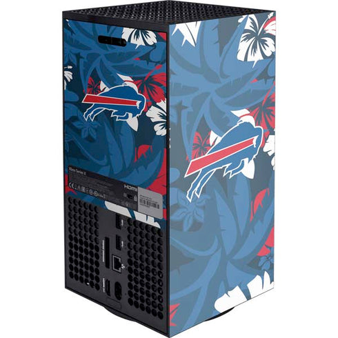 NFL Buffalo Bills Tropical Print XBox Series X Digital Edition Console Skin