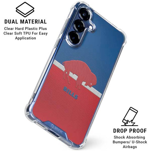 NFL Buffalo Bills Vintage Galaxy S25 Plus Clear Case