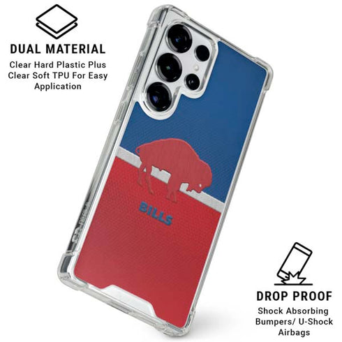 NFL Buffalo Bills Vintage Galaxy S25 Ultra Clear Case