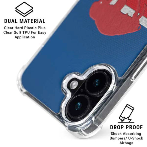 NFL Buffalo Bills Vintage iPhone 16 Clear Case