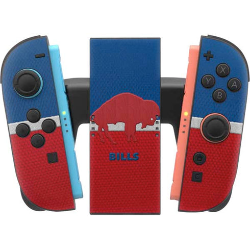 NFL Buffalo Bills Vintage Nintendo Switch 2 (2025) Joy-Con Controller Skin