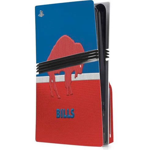 NFL Buffalo Bills Vintage PS5 Pro Disk Console Skin