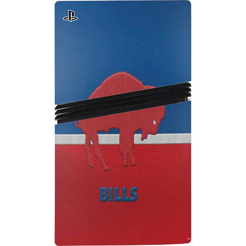 NFL Buffalo Bills Vintage PS5 Pro Disk Console Skin