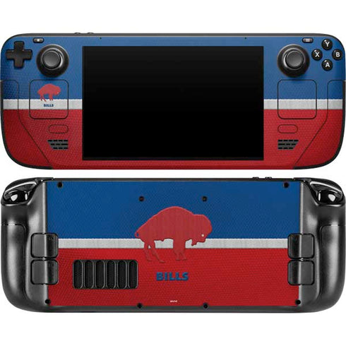 NFL Buffalo Bills Vintage Steam Deck Handheld Gaming Computer OLED Skin