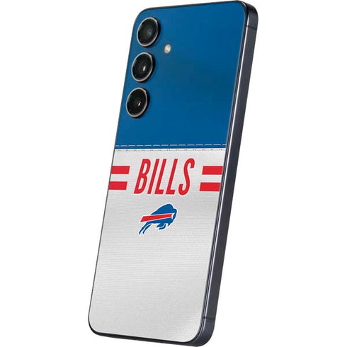 NFL Buffalo Bills White Striped Galaxy A16 5G Skin