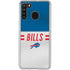 NFL Buffalo Bills White Striped Galaxy A21 Clear Case
