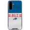 NFL Buffalo Bills White Striped Galaxy A36 5G Clear Case