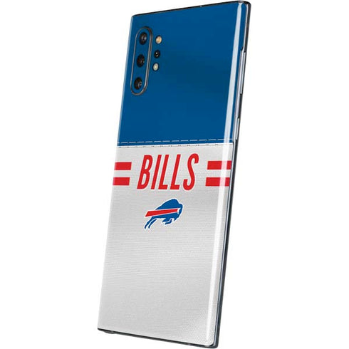 NFL Buffalo Bills White Striped Galaxy Note 10 Plus Skin