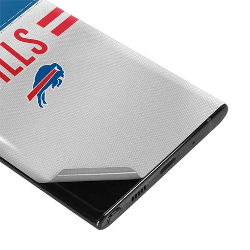 NFL Buffalo Bills White Striped Galaxy Note 10 Plus Skin