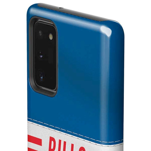 NFL Buffalo Bills White Striped Galaxy Note20 5G Pro Case