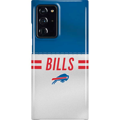 NFL Buffalo Bills White Striped Galaxy Note20 Ultra 5G Lite Case