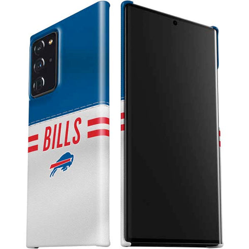 NFL Buffalo Bills White Striped Galaxy Note20 Ultra 5G Lite Case