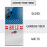 NFL Buffalo Bills White Striped Galaxy Note20 Ultra 5G Skin