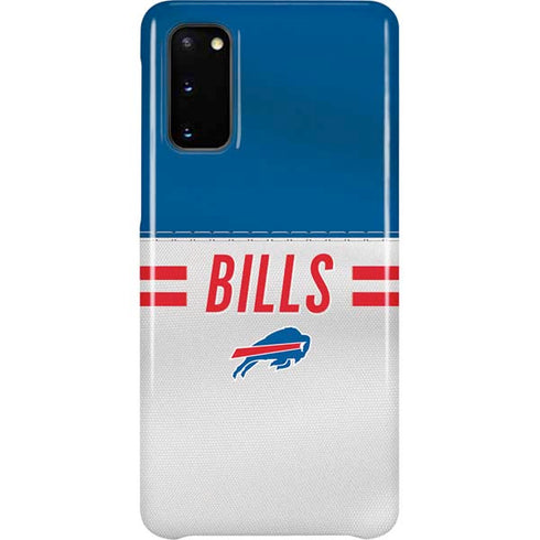 NFL Buffalo Bills White Striped Galaxy S20 Lite Case