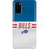 NFL Buffalo Bills White Striped Galaxy S20 Lite Case