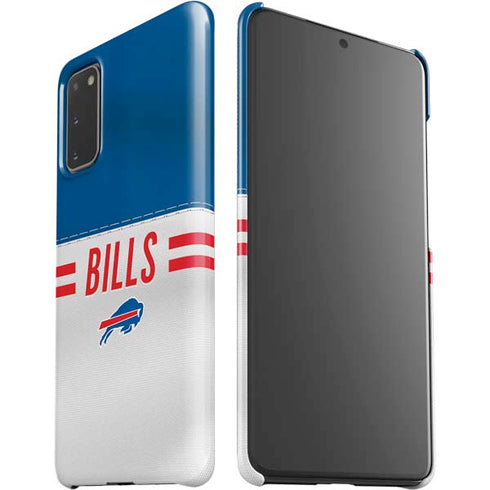 NFL Buffalo Bills White Striped Galaxy S20 Lite Case