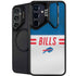 NFL Buffalo Bills White Striped Galaxy S24 FE Kickstand Case