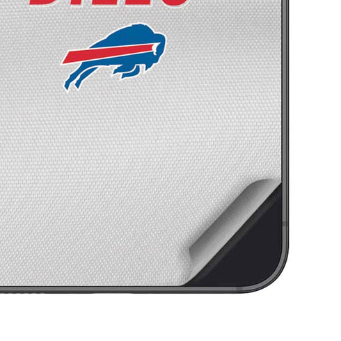 NFL Buffalo Bills White Striped Galaxy S25 Skin
