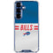 NFL Buffalo Bills White Striped Galaxy S25 Clear Case