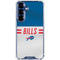 NFL Buffalo Bills White Striped Galaxy S25 Plus Clear Case