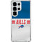 NFL Buffalo Bills White Striped Galaxy S25 Ultra Clear Case