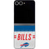 NFL Buffalo Bills White Striped Galaxy Z Flip6 Skin