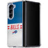 NFL Buffalo Bills White Striped Galaxy Z Fold5 5G Clear Case