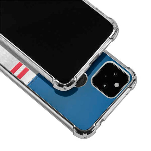 NFL Buffalo Bills White Striped Google Pixel 5 Clear Case