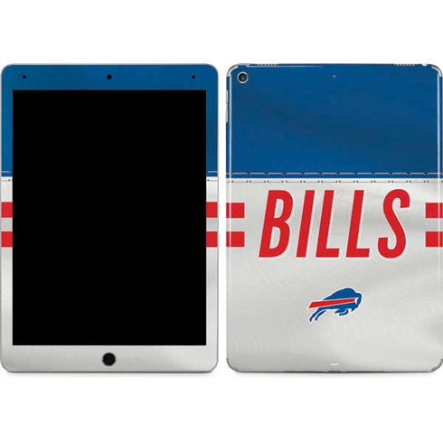 NFL Buffalo Bills White Striped iPad Skins
