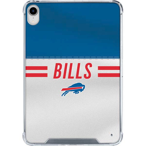 NFL Buffalo Bills White Striped iPad 11th Gen (2025) Clear Case